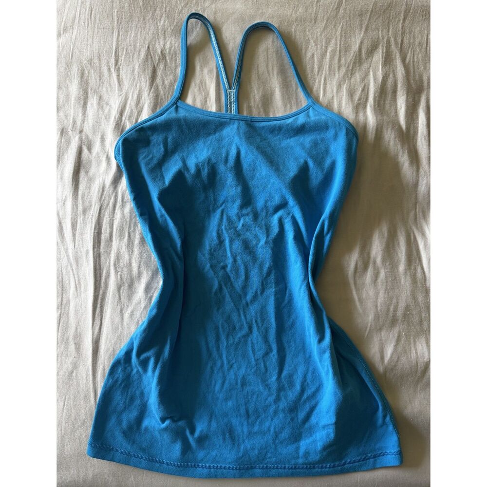Lululemon Bright Blue Y Back Racerback Tank Size 4
